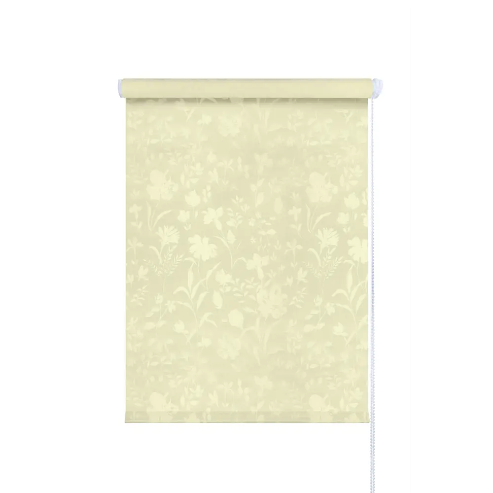Фото Штора рулонная Domlegrand Ирисы 42.5x175 см цвет крем Фото Штора рулонная Domlegrand Ирисы 42.5x175 см цвет крем