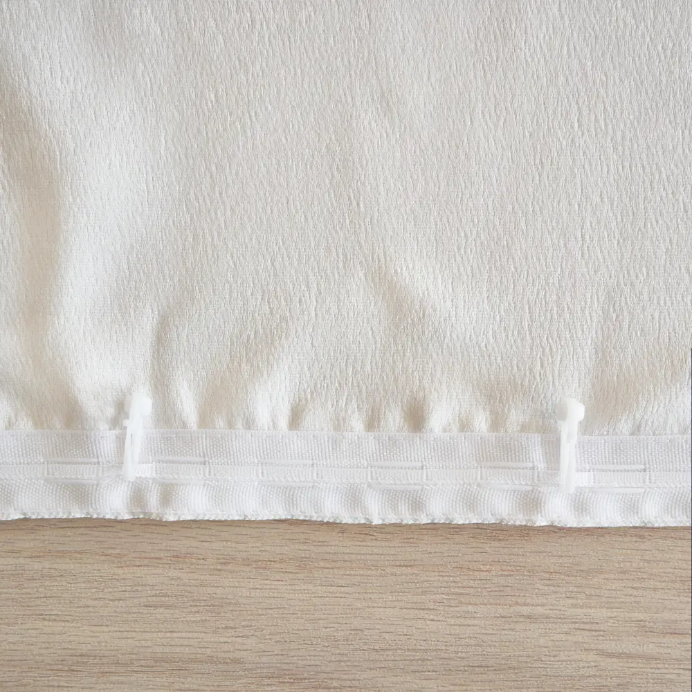 Фото 6 Комплект штор на шторной ленте для кухни Witerra Элис 280x180 см цвет белый Фото 6 Комплект штор на шторной ленте для кухни Witerra Элис 280x180 см цвет белый