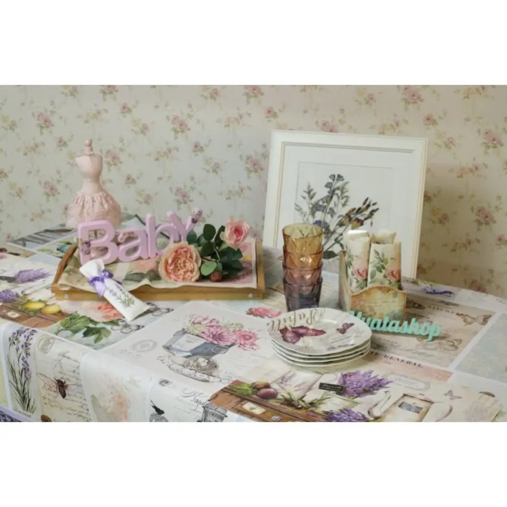 Фото 4 Скатерть на стол Myatashop Лаванда прямоугольная 110x150 см цвет разноцветный Фото 4 Скатерть на стол Myatashop Лаванда прямоугольная 110x150 см цвет разноцветный
