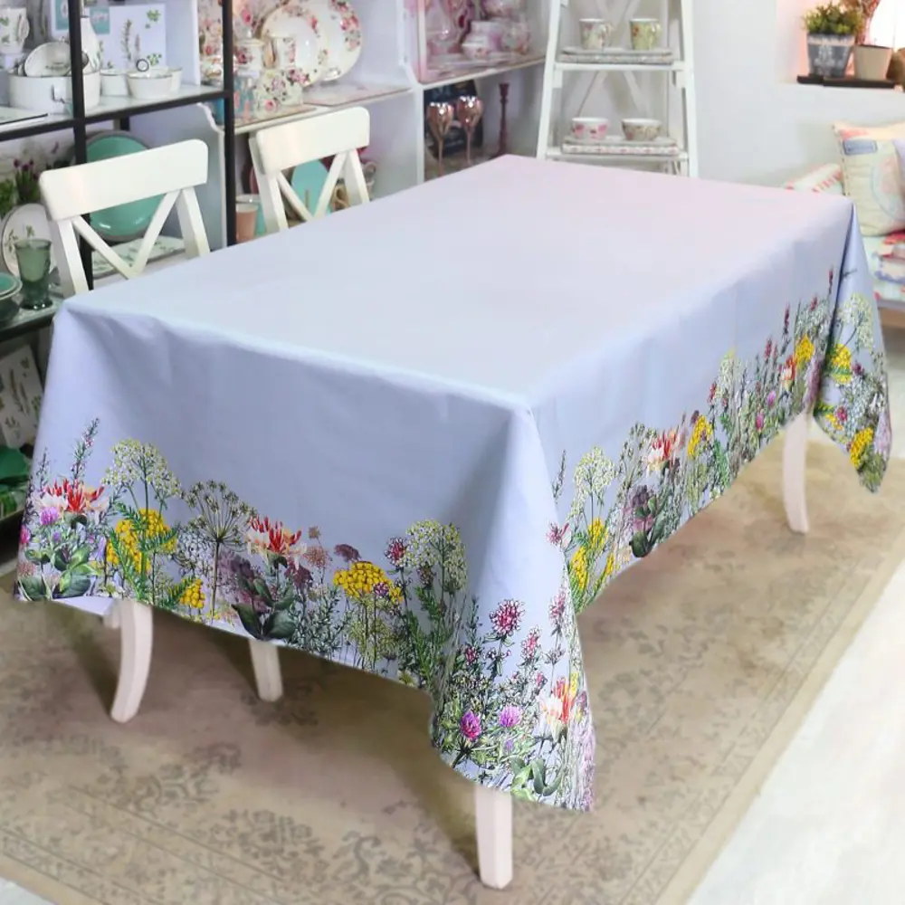 Фото Скатерть на стол Myatashop Botanica прямоугольная 155x410 см цвет серый Фото Скатерть на стол Myatashop Botanica прямоугольная 155x410 см цвет серый