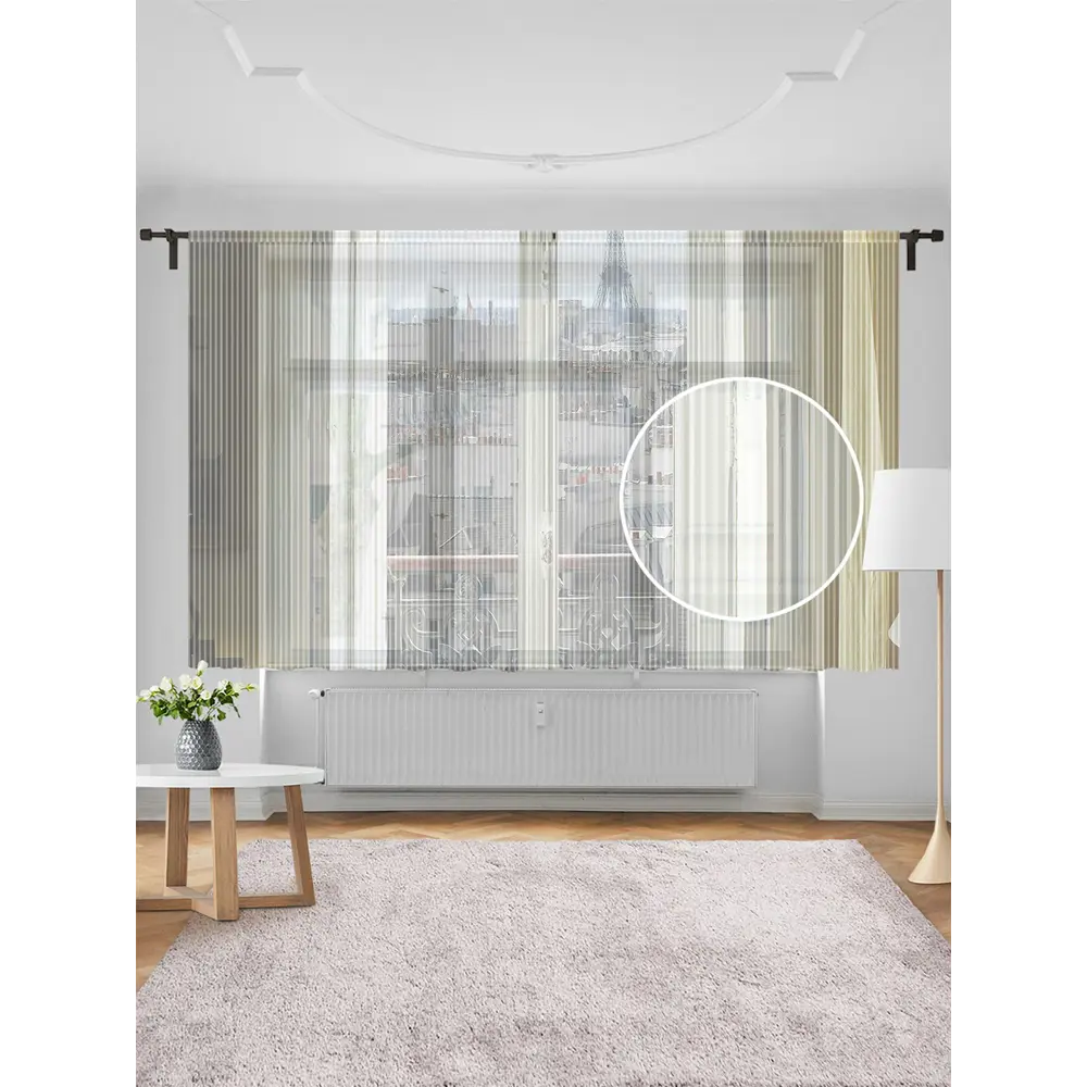 Фото Тюль Joyarty на шторной ленте для кухни Уютное Французское Утро 155x180 см цвет оливковый Фото Тюль Joyarty на шторной ленте для кухни Уютное Французское Утро 155x180 см цвет оливковый