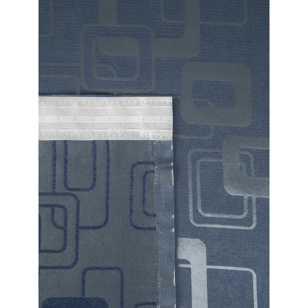 Фото 5 Штора на шторной ленте Ромбики 200x270 см цвет синий Фото 5 Штора на шторной ленте Ромбики 200x270 см цвет синий