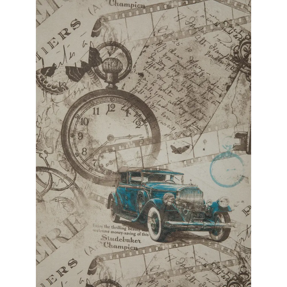 Фото 2 Штора на шторной ленте Время 200x270 см цвет коричневый Фото 2 Штора на шторной ленте Время 200x270 см цвет коричневый