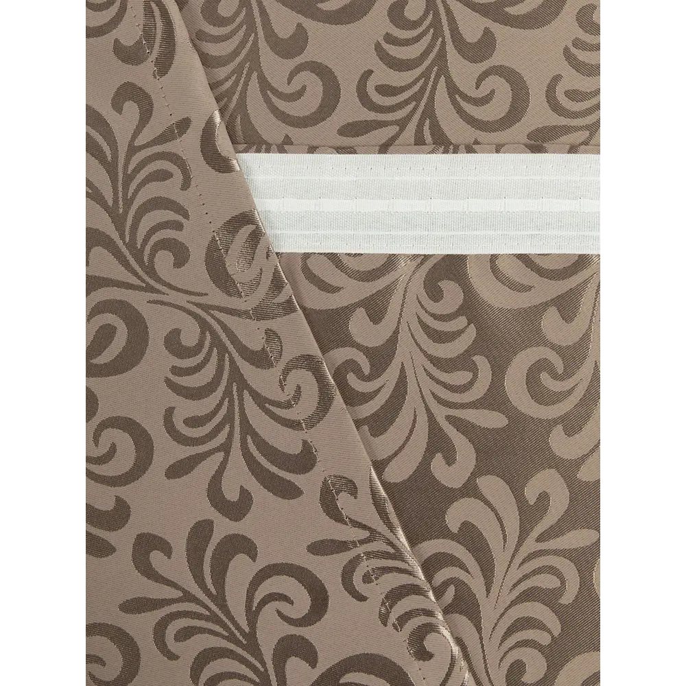 Фото 3 Штора на шторной ленте Капри 200x270 см цвет золотистый Фото 3 Штора на шторной ленте Капри 200x270 см цвет золотистый