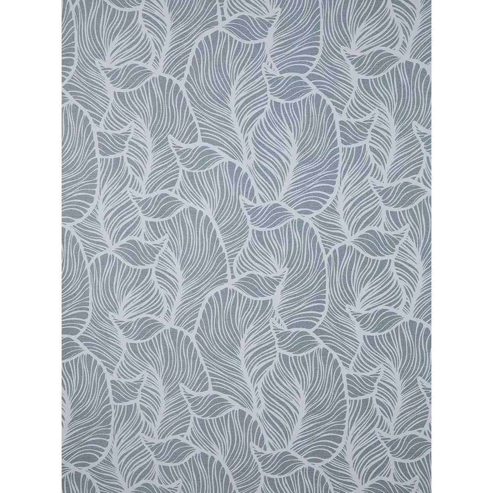 Фото 2 Штора на шторной ленте Листья 200x270 см цвет серый
