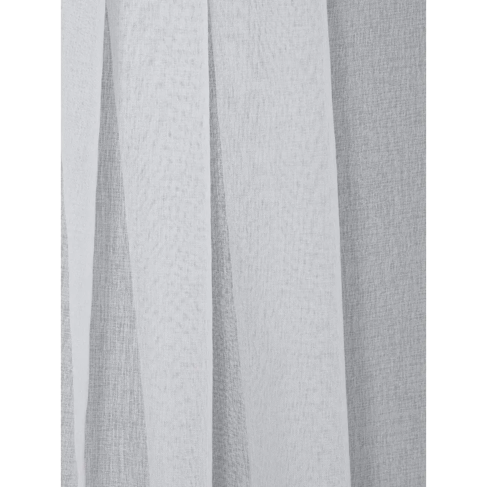 Фото 3 Тюль на шторной ленте для кухни Долли кристалон 300x270 см цвет белый