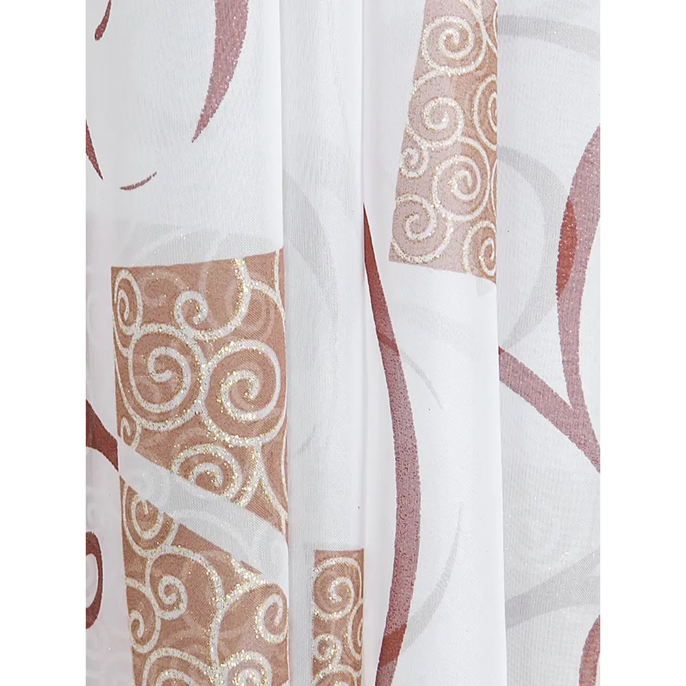 Фото Тюль на шторной ленте Сальто 300x270 см цвет коричневый Фото Тюль на шторной ленте Сальто 300x270 см цвет коричневый