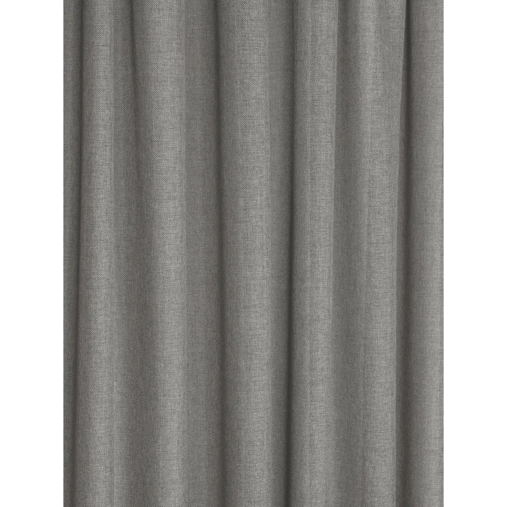 Фото 2 Штора на шторной ленте Канва 160x270 см цвет серый Фото 2 Штора на шторной ленте Канва 160x270 см цвет серый