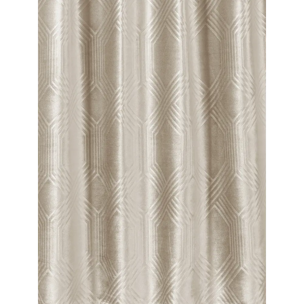 Фото 4 Штора на шторной ленте Велда 200x270 см цвет бежевый Фото 4 Штора на шторной ленте Велда 200x270 см цвет бежевый