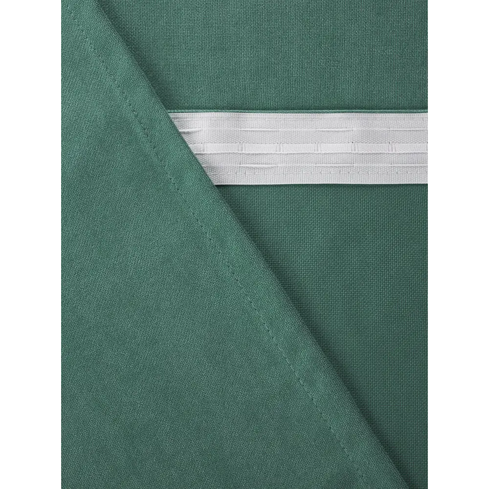 Фото 4 Штора на шторной ленте Стильная Коллекция 200x285 см цвет бирюзовый