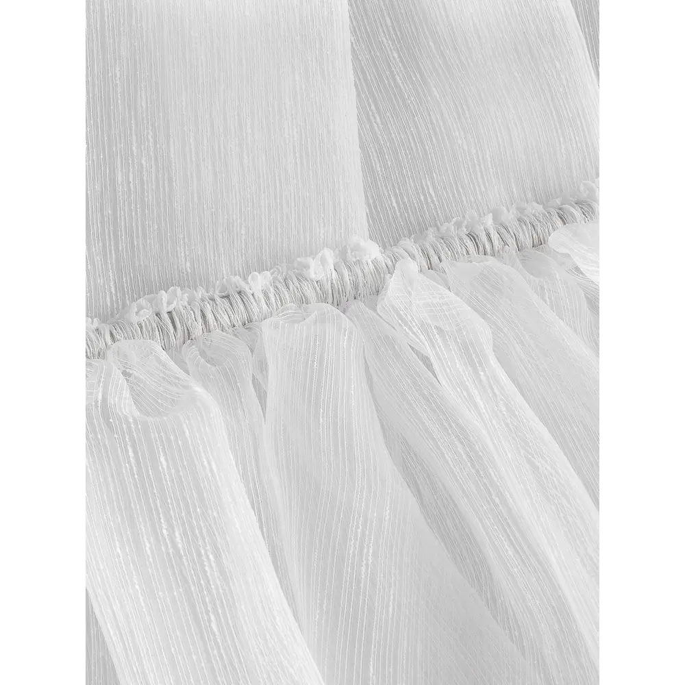 Фото 5 Тюль на шторной ленте для кухни Дождик 500x270 см цвет белый Фото 5 Тюль на шторной ленте для кухни Дождик 500x270 см цвет белый