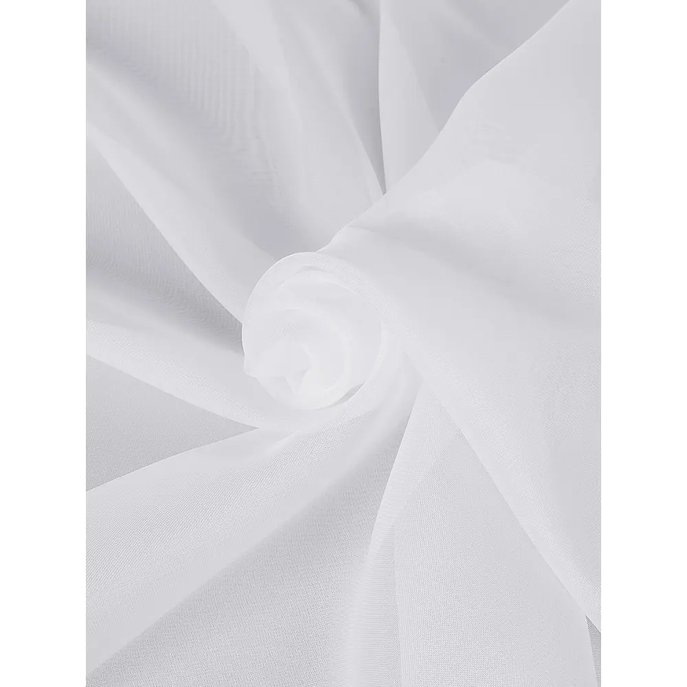 Фото 3 Тюль на шторной ленте для кухни Адри 600x310 см цвет белый Фото 3 Тюль на шторной ленте для кухни Адри 600x310 см цвет белый