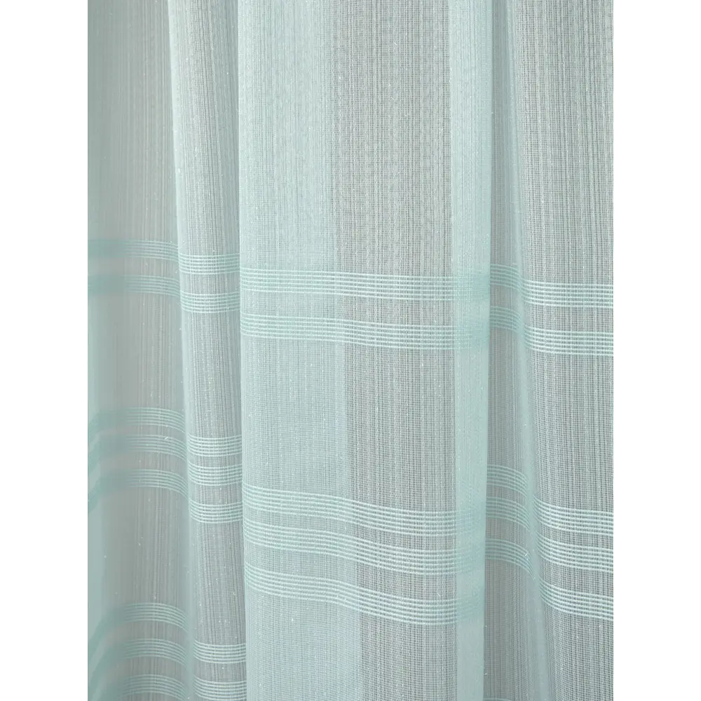 Фото 3 Тюль на шторной ленте Элиса 200x270 см цвет бирюзовый