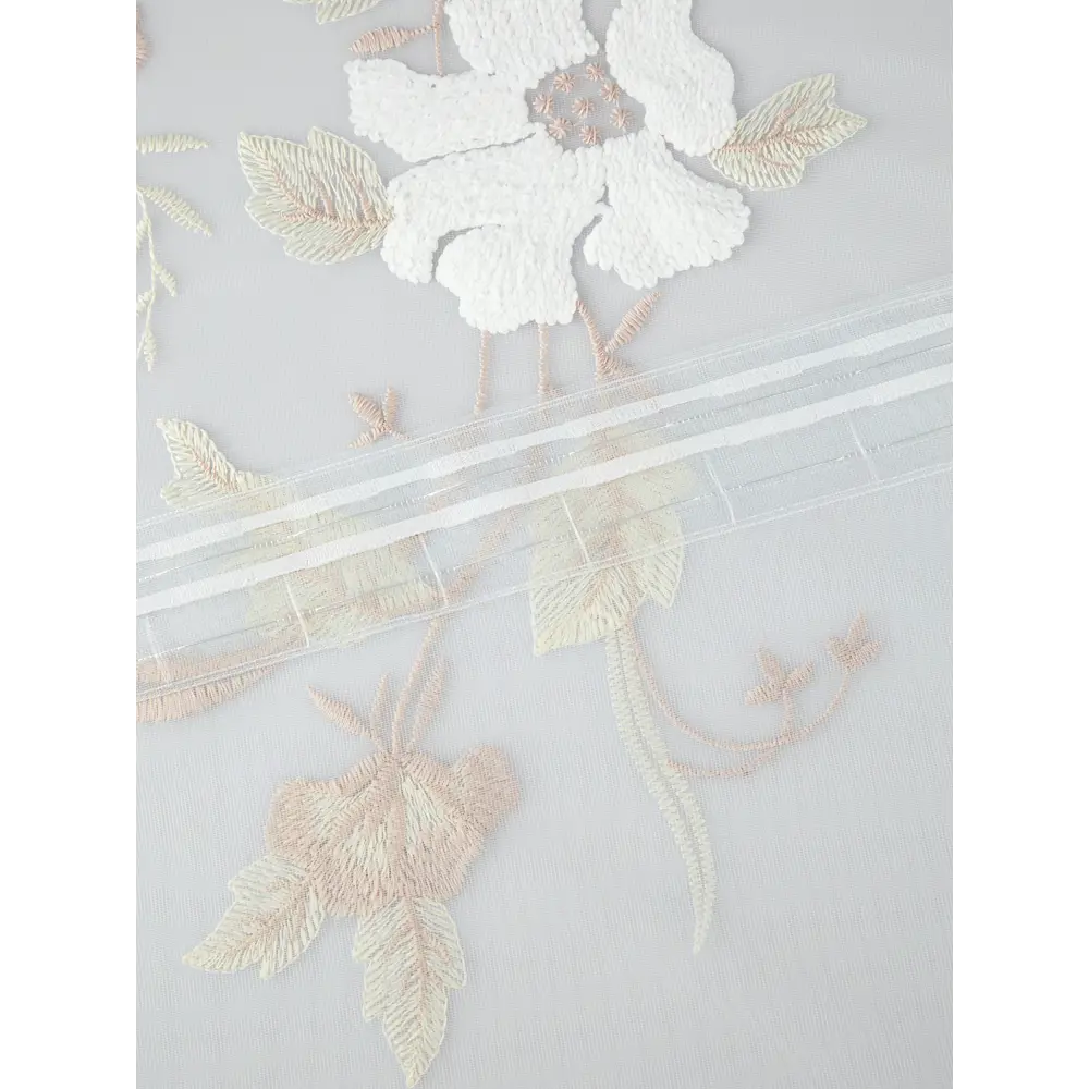 Фото 7 Тюль на шторной ленте Флутера 300x270 см цвет белый