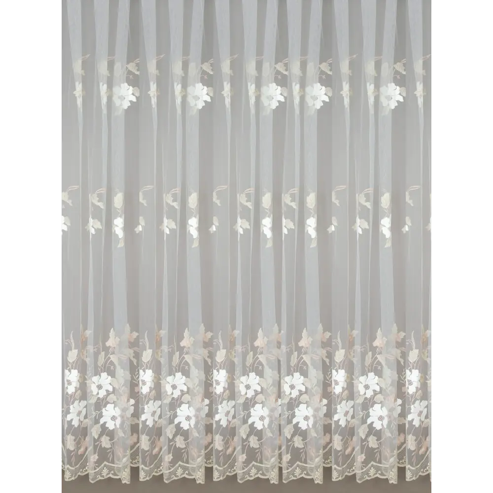 Фото 5 Тюль на шторной ленте Флутера 300x270 см цвет белый