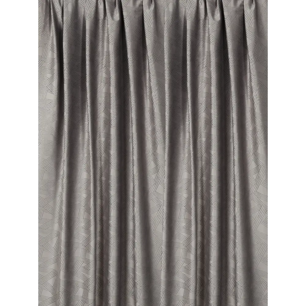 Фото Штора на шторной ленте Голди 200x290 см цвет серый Фото Штора на шторной ленте Голди 200x290 см цвет серый