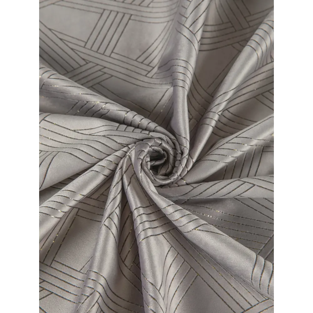 Фото 5 Штора на шторной ленте Голди 200x290 см цвет серый Фото 5 Штора на шторной ленте Голди 200x290 см цвет серый