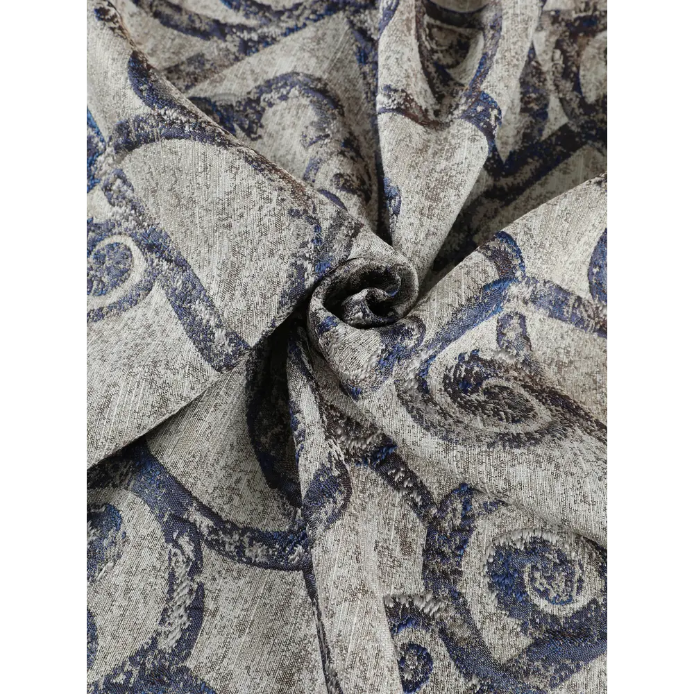 Фото 5 Штора на шторной ленте Лисса 150x270 см цвет синий Фото 5 Штора на шторной ленте Лисса 150x270 см цвет синий