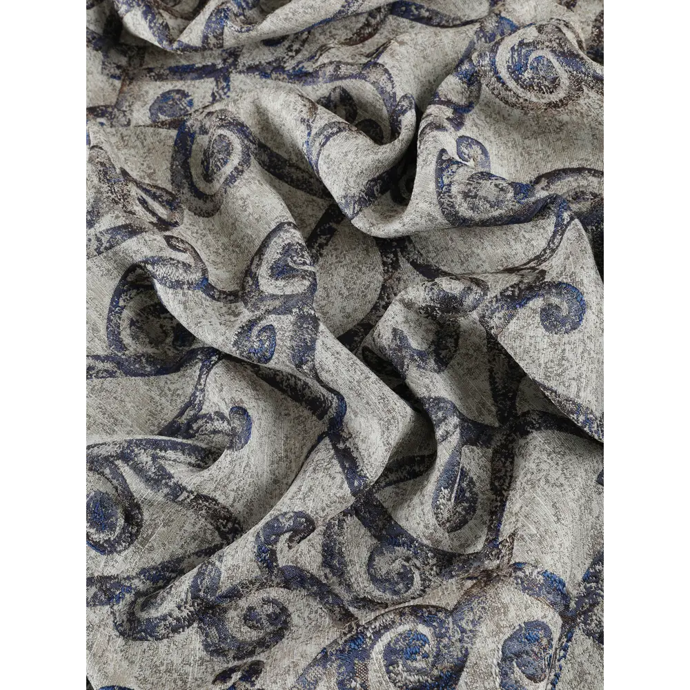 Фото 6 Штора на шторной ленте Лисса 150x270 см цвет синий Фото 6 Штора на шторной ленте Лисса 150x270 см цвет синий