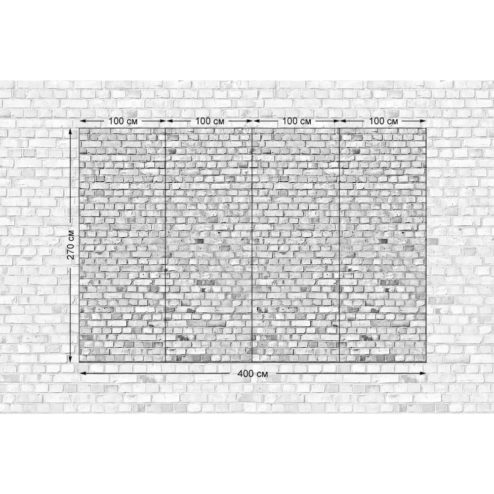 Фото 2 Фотообои флизелиновые Bartonwall 400x270 см Кирпич Фото 2 Фотообои флизелиновые Bartonwall 400x270 см Кирпич