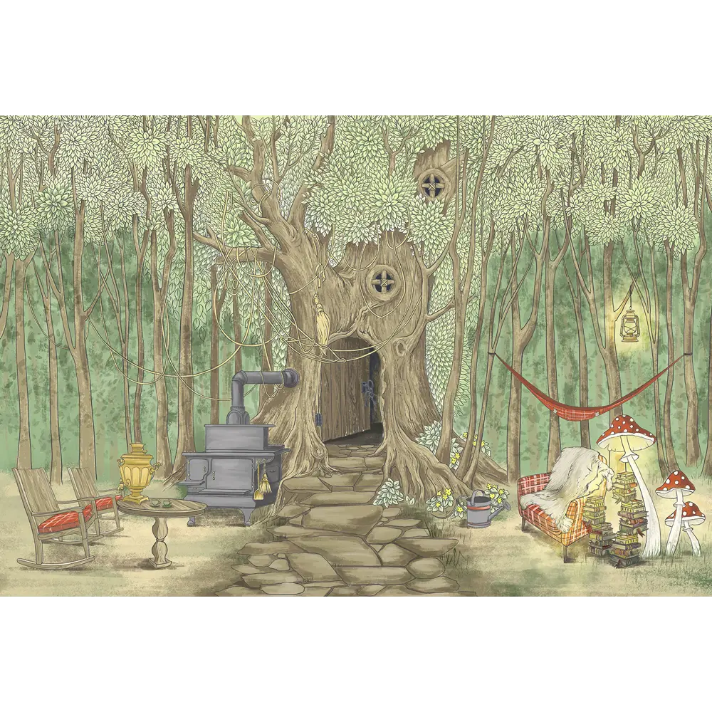 Фото 2 Фотообои флизелиновые Luxury walls Детские 400x270 см Лесной уют Фото 2 Фотообои флизелиновые Luxury walls Детские 400x270 см Лесной уют