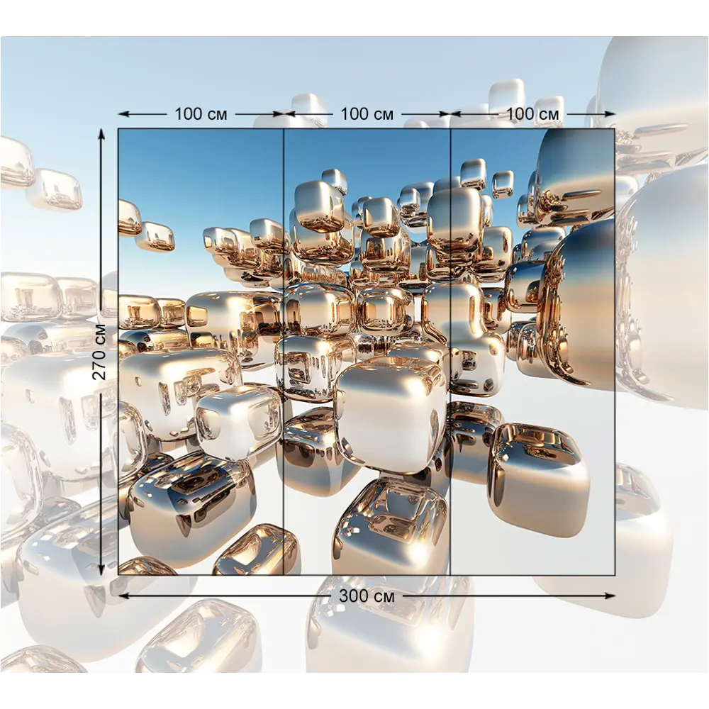 Фото 2 Фотообои флизелиновые Bartonwall 300x270 см 3Д Абстракция Фото 2 Фотообои флизелиновые Bartonwall 300x270 см 3Д Абстракция