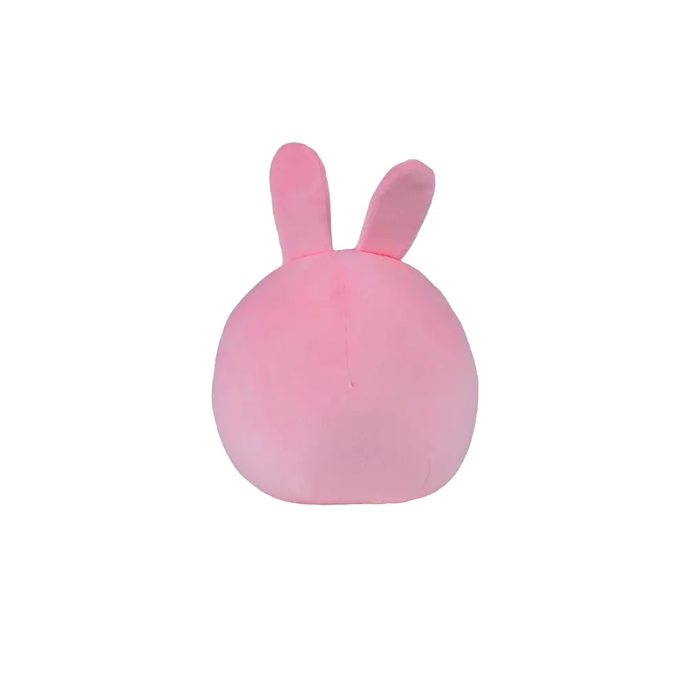 Фото 2 Подушка-игрушка Смолтойс Зайка 7086/РЗ/30, диаметр 30 см, цвет розовый