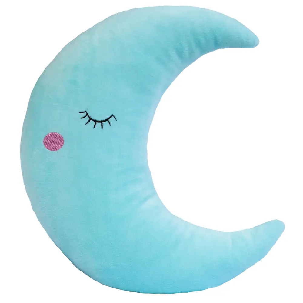 Фото Подушка-игрушка Смолтойс Луна 7019/ГЛ/30, 30x12 см, цвет голубой Фото Подушка-игрушка Смолтойс Луна 7019/ГЛ/30, 30x12 см, цвет голубой
