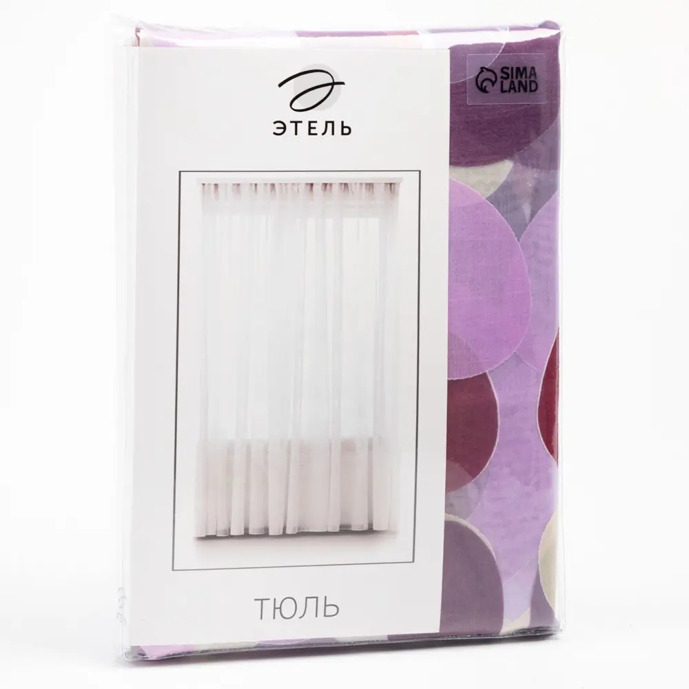 Фото 5 Тюль на шторной ленте Калейдоскоп 260x250 см цвет сиреневый Фото 5 Тюль на шторной ленте Калейдоскоп 260x250 см цвет сиреневый