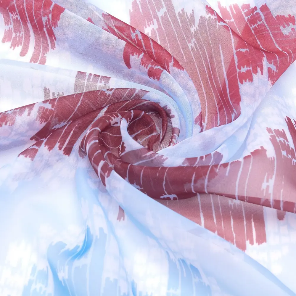 Фото 3 Тюль на шторной ленте Вилия 2 145x270 см цвет голубой