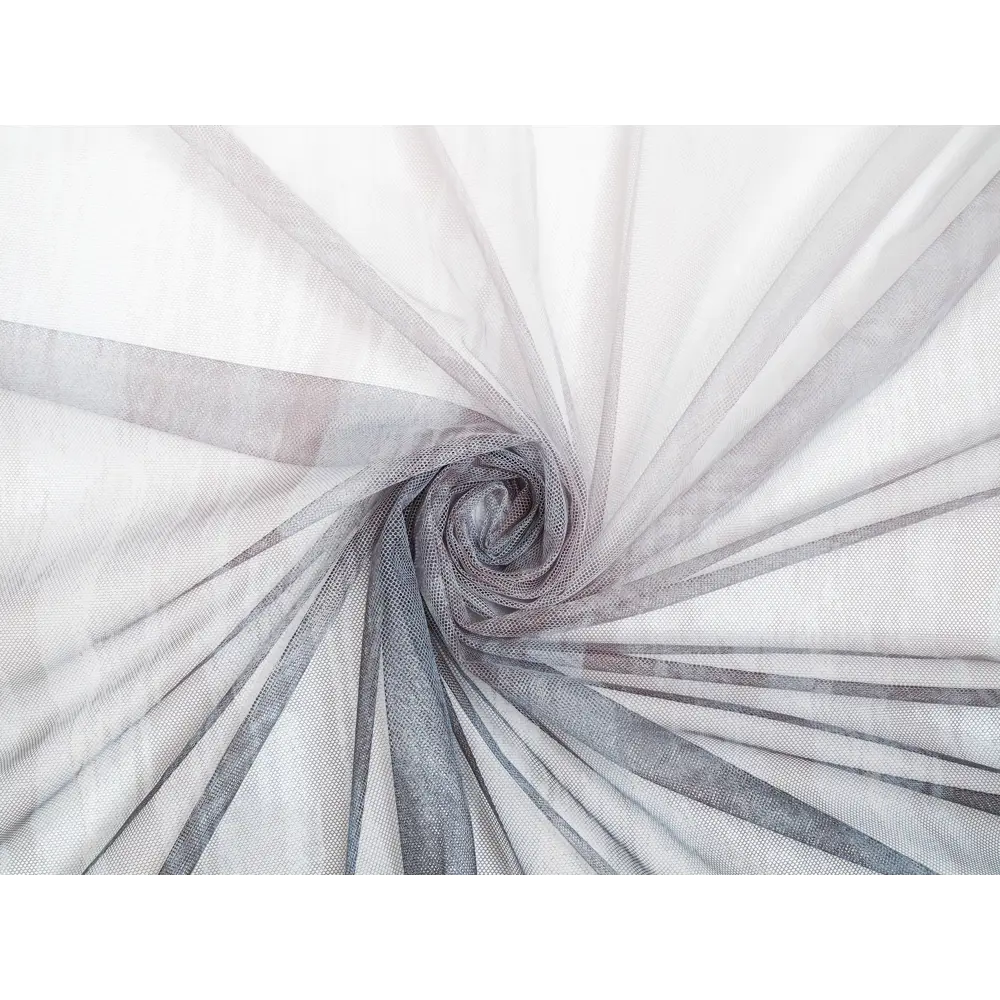 Фото 3 Тюль на шторной ленте Новелла YML699 300x260 см цвет сине-серый