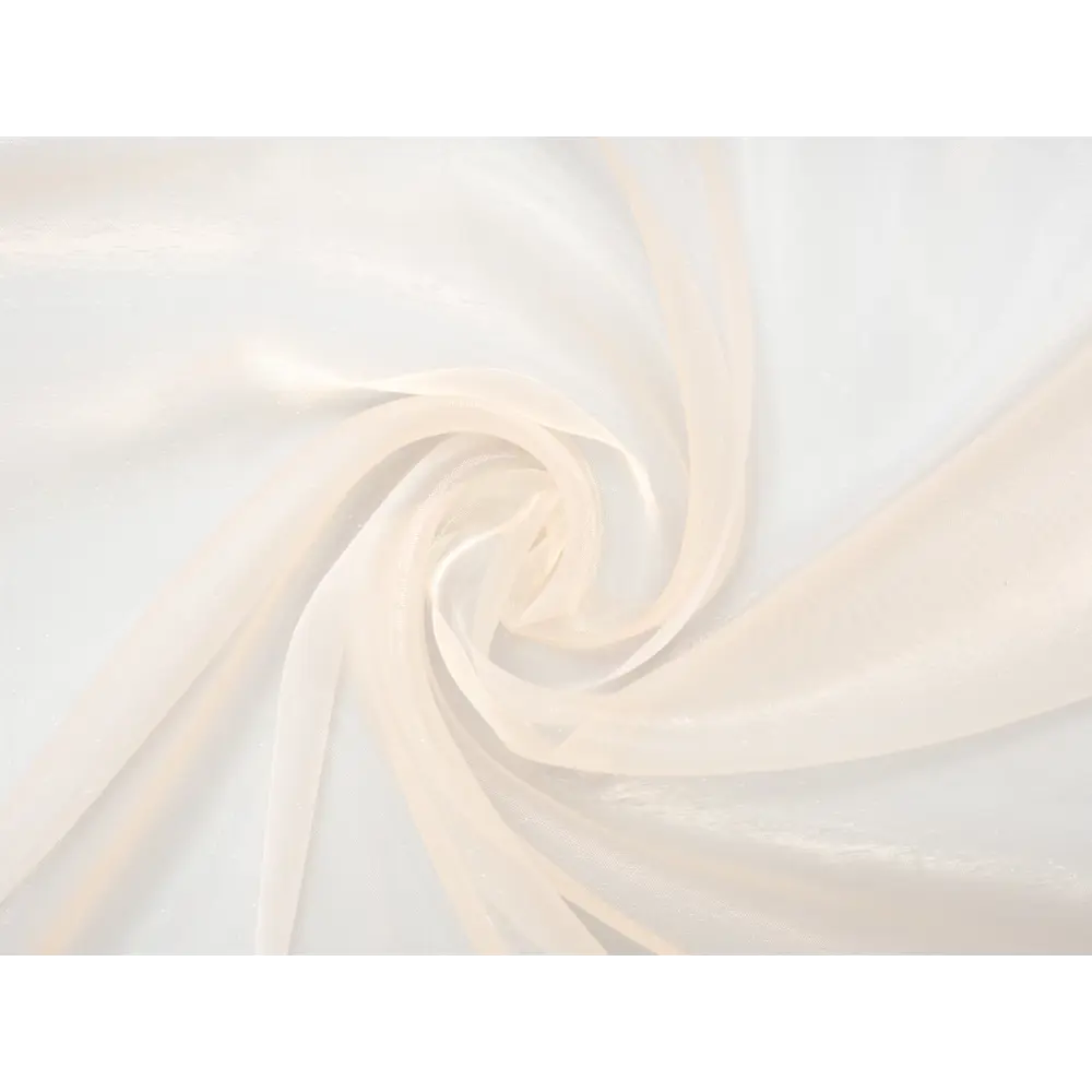 Фото 3 Тюль на шторной ленте органза 300x260 см цвет бежевый Фото 3 Тюль на шторной ленте органза 300x260 см цвет бежевый