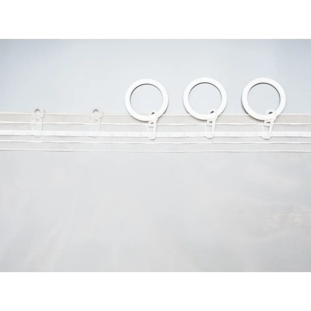 Фото 14 Тюль на шторной ленте органза 300x270 см цвет бежевый Фото 14 Тюль на шторной ленте органза 300x270 см цвет бежевый