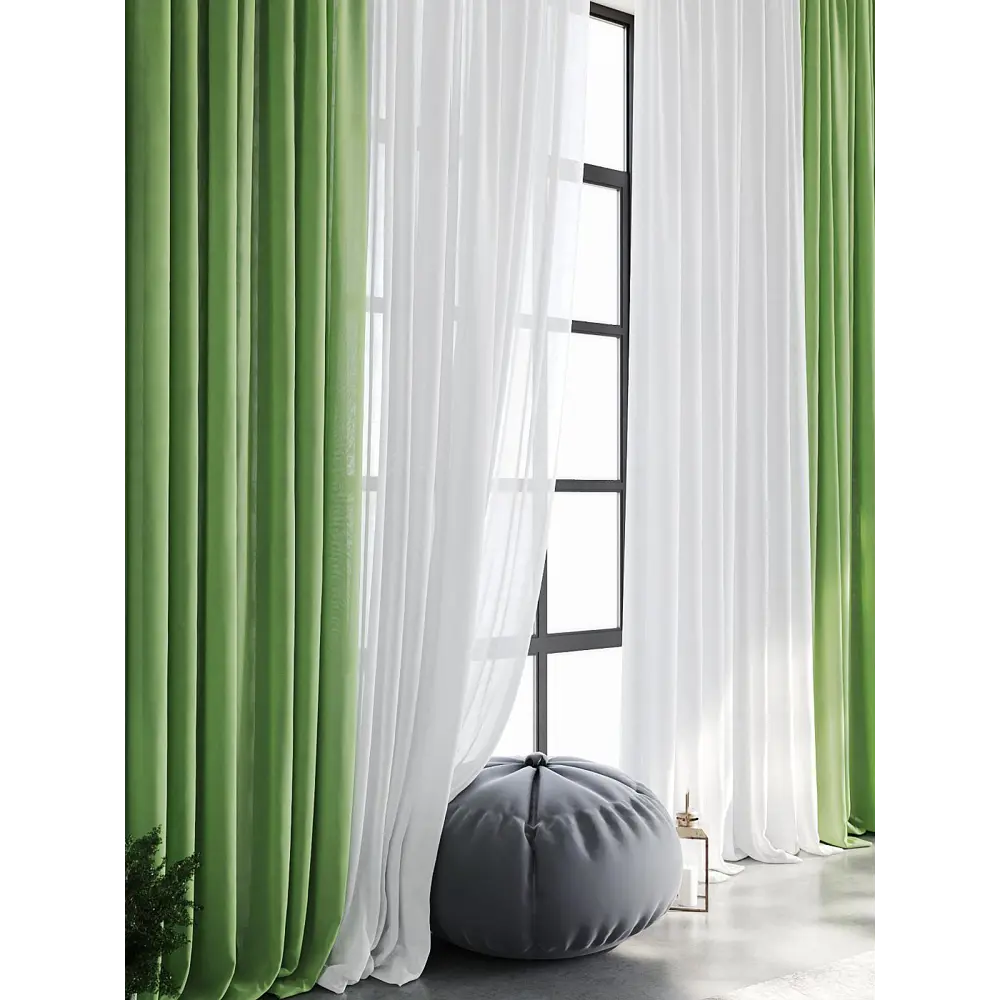 Фото 6 Тюль на шторной ленте Helga Дамос 600x290 цвет зеленый Фото 6 Тюль на шторной ленте Helga Дамос 600x290 цвет зеленый