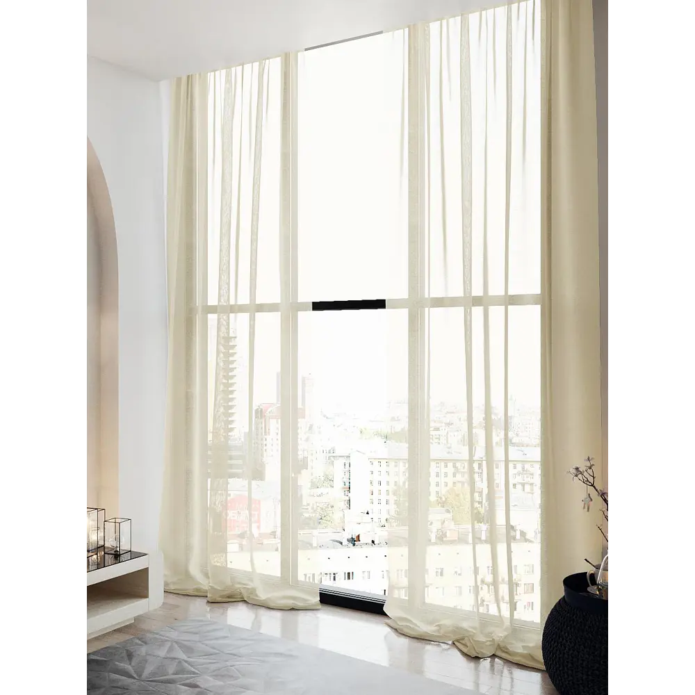 Фото 4 Тюль на шторной ленте Helga Алвис 150x250 цвет экрю Фото 4 Тюль на шторной ленте Helga Алвис 150x250 цвет экрю