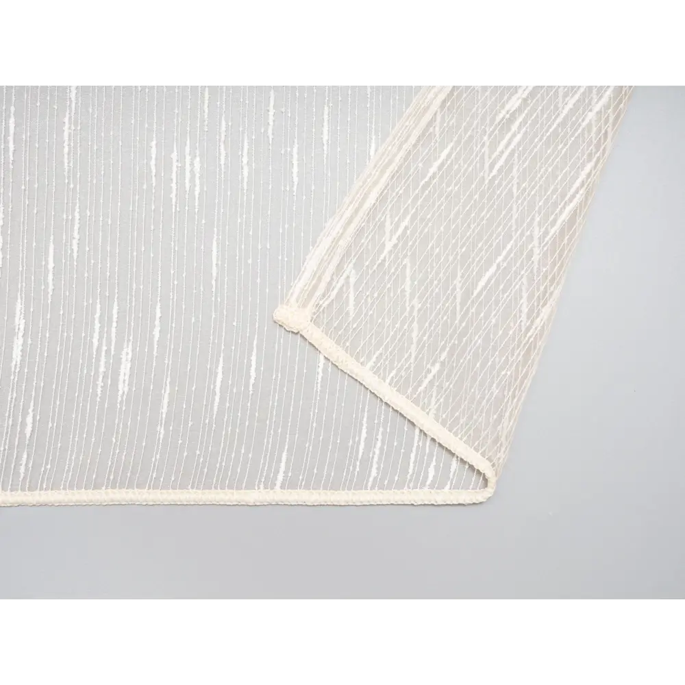 Фото 8 Тюль на шторной ленте Дождик 300x270 цвет слоновая кость