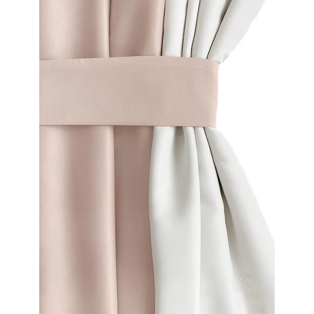 Фото 3 Комплект штор на шторной ленте блэкаут Муза 13070 200x270 см цвет розовый Фото 3 Комплект штор на шторной ленте блэкаут Муза 13070 200x270 см цвет розовый