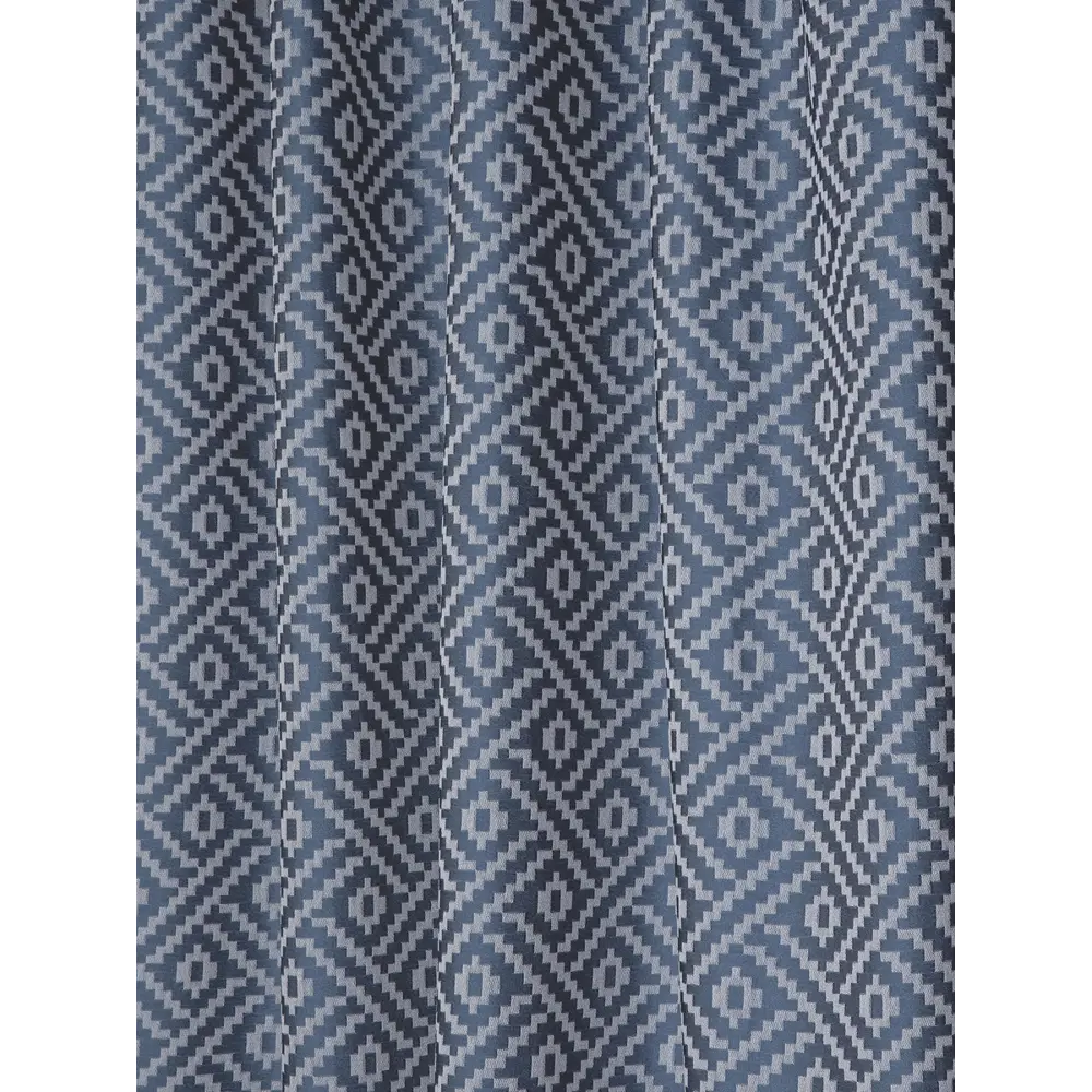 Фото 5 Штора на шторной ленте Ромб 160x260 цвет синий Фото 5 Штора на шторной ленте Ромб 160x260 цвет синий