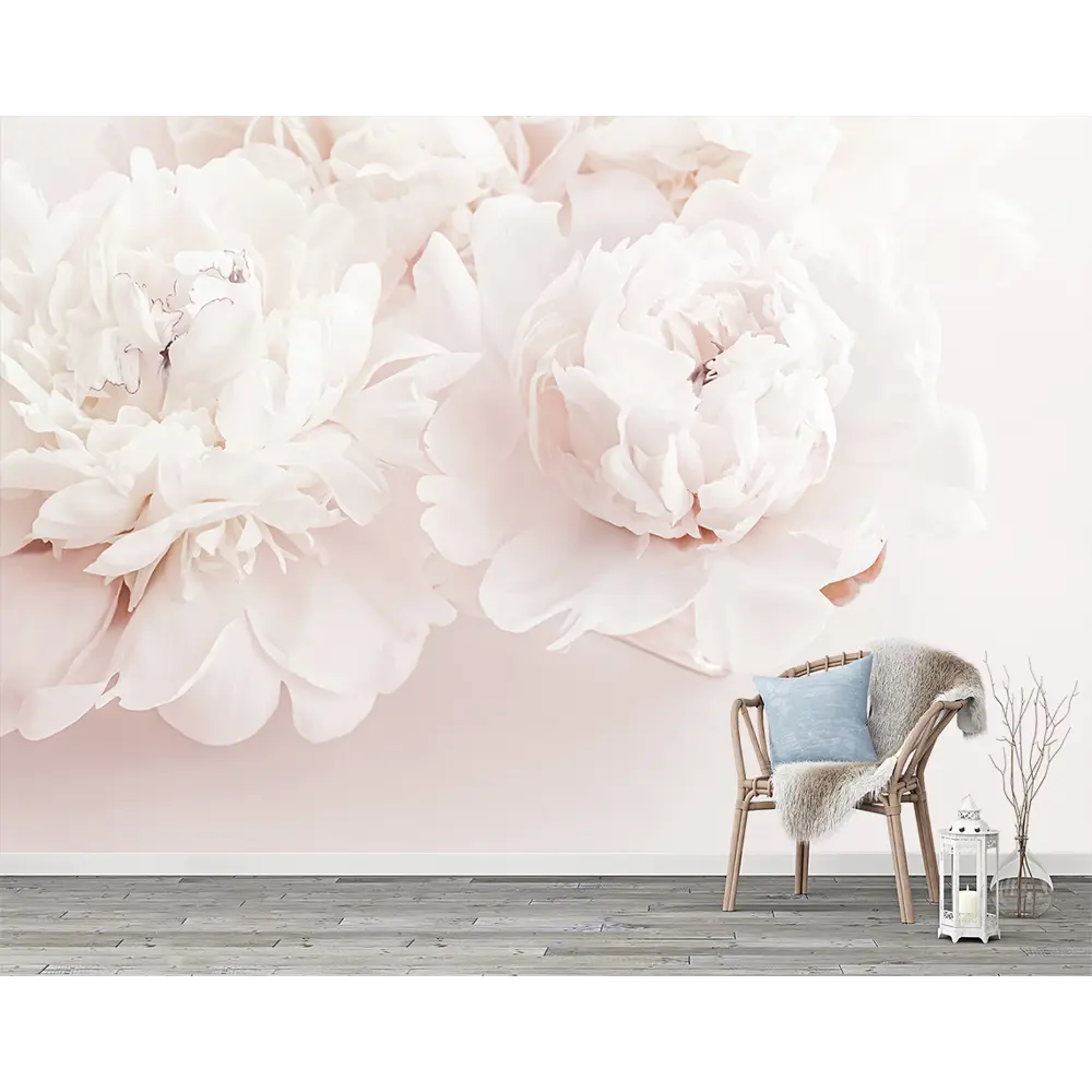 Фото Фотообои флизелиновые Bartonwall 400x270 см Пионы CHF00104-08 Фото Фотообои флизелиновые Bartonwall 400x270 см Пионы CHF00104-08