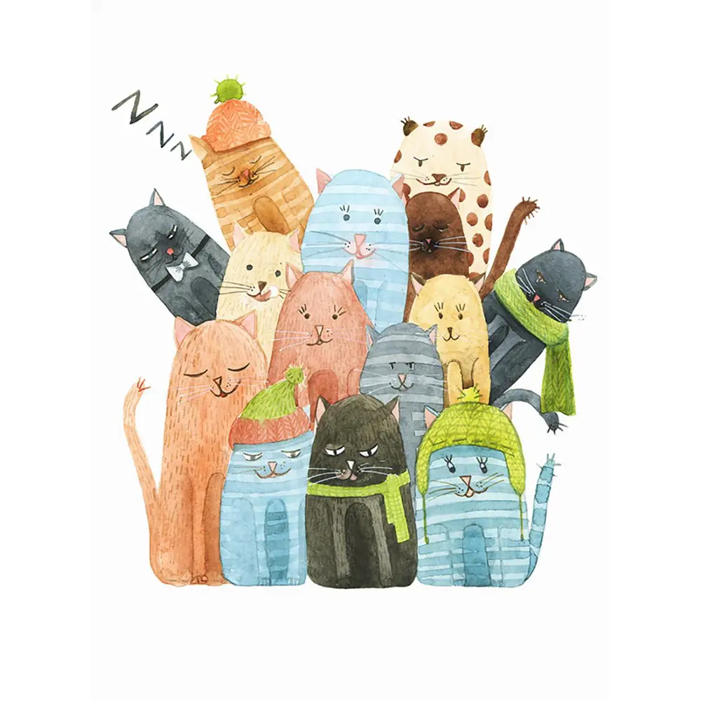 Фото Фотообои флизелиновые Bartonwall 200x270 см Коты Фото Фотообои флизелиновые Bartonwall 200x270 см Коты