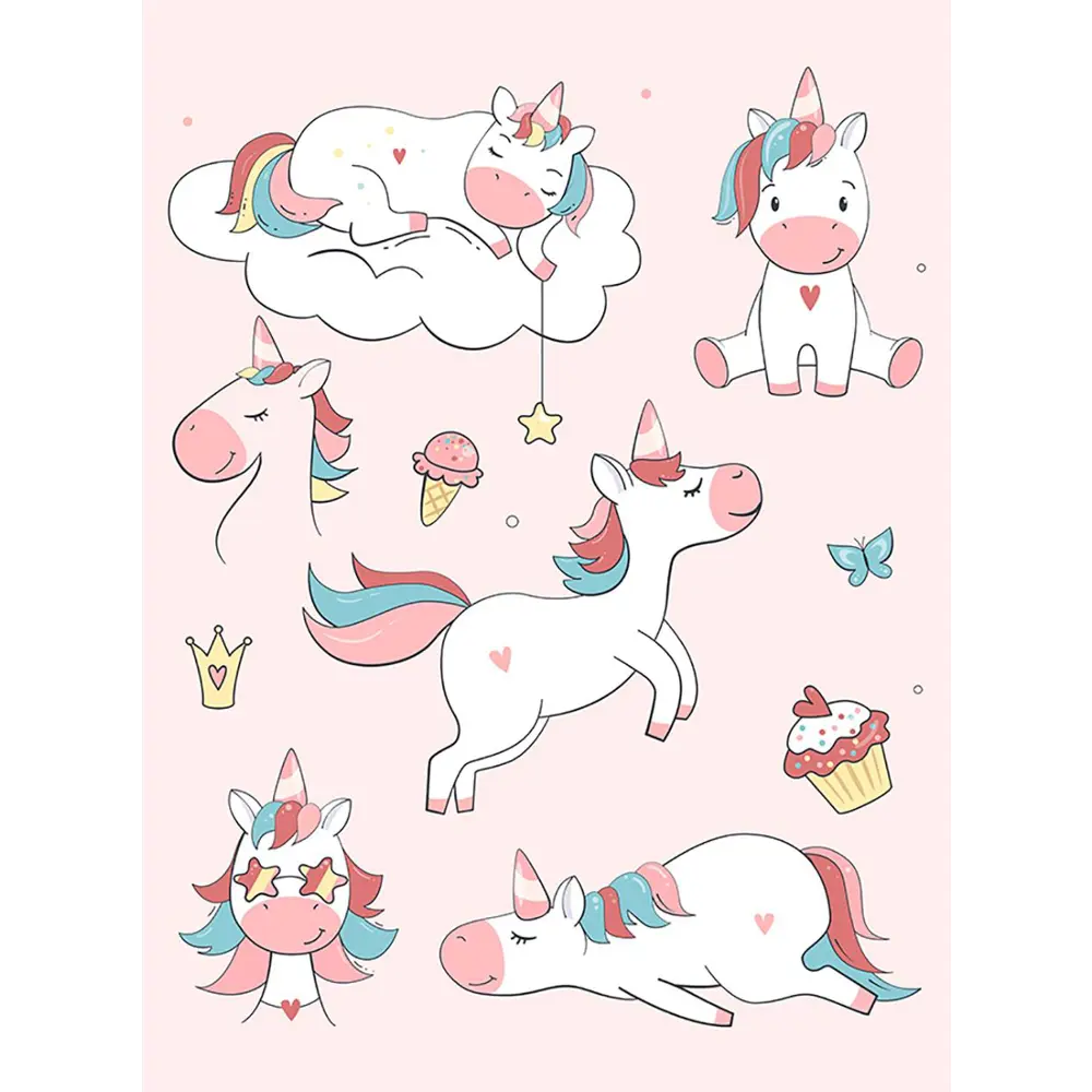 Фото Фотообои флизелиновые Bartonwall 200x270 см Единорог Фото Фотообои флизелиновые Bartonwall 200x270 см Единорог