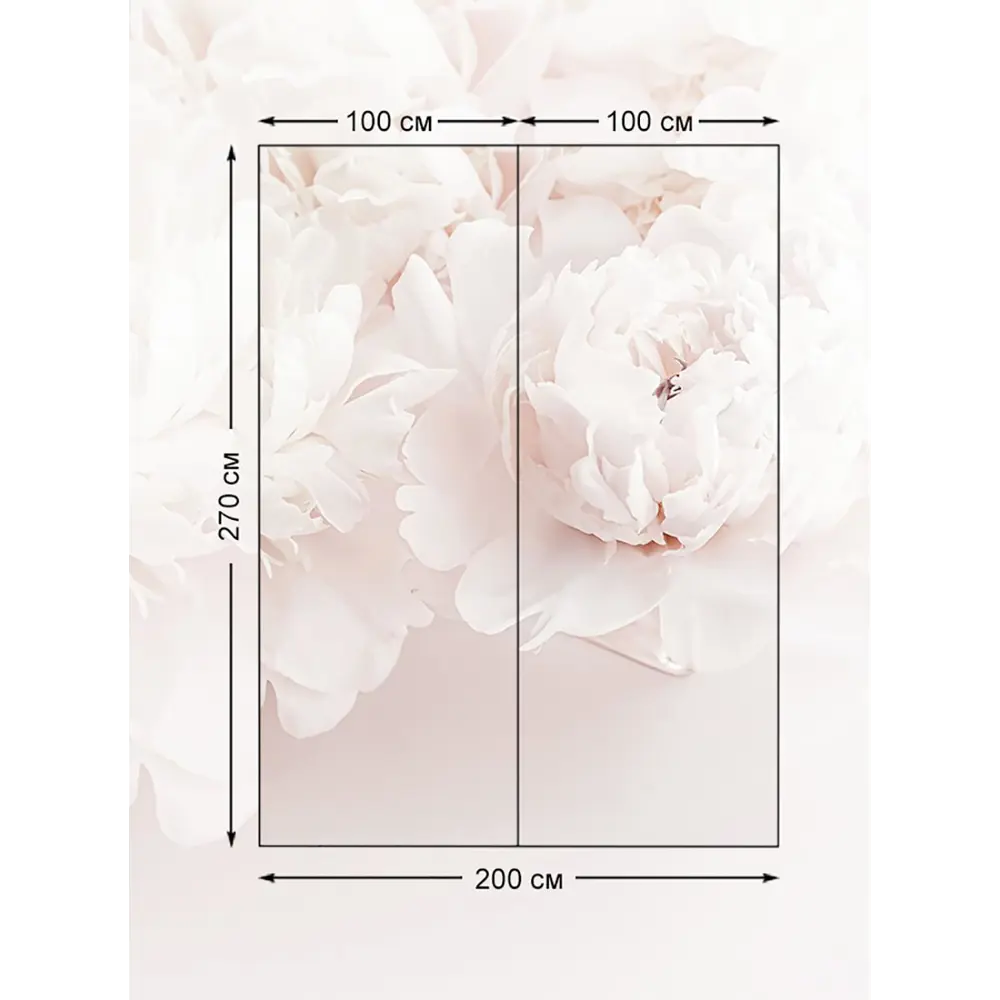 Фото 2 Фотообои флизелиновые Bartonwall 200x270 см Пионы CHF00102-08 Фото 2 Фотообои флизелиновые Bartonwall 200x270 см Пионы CHF00102-08