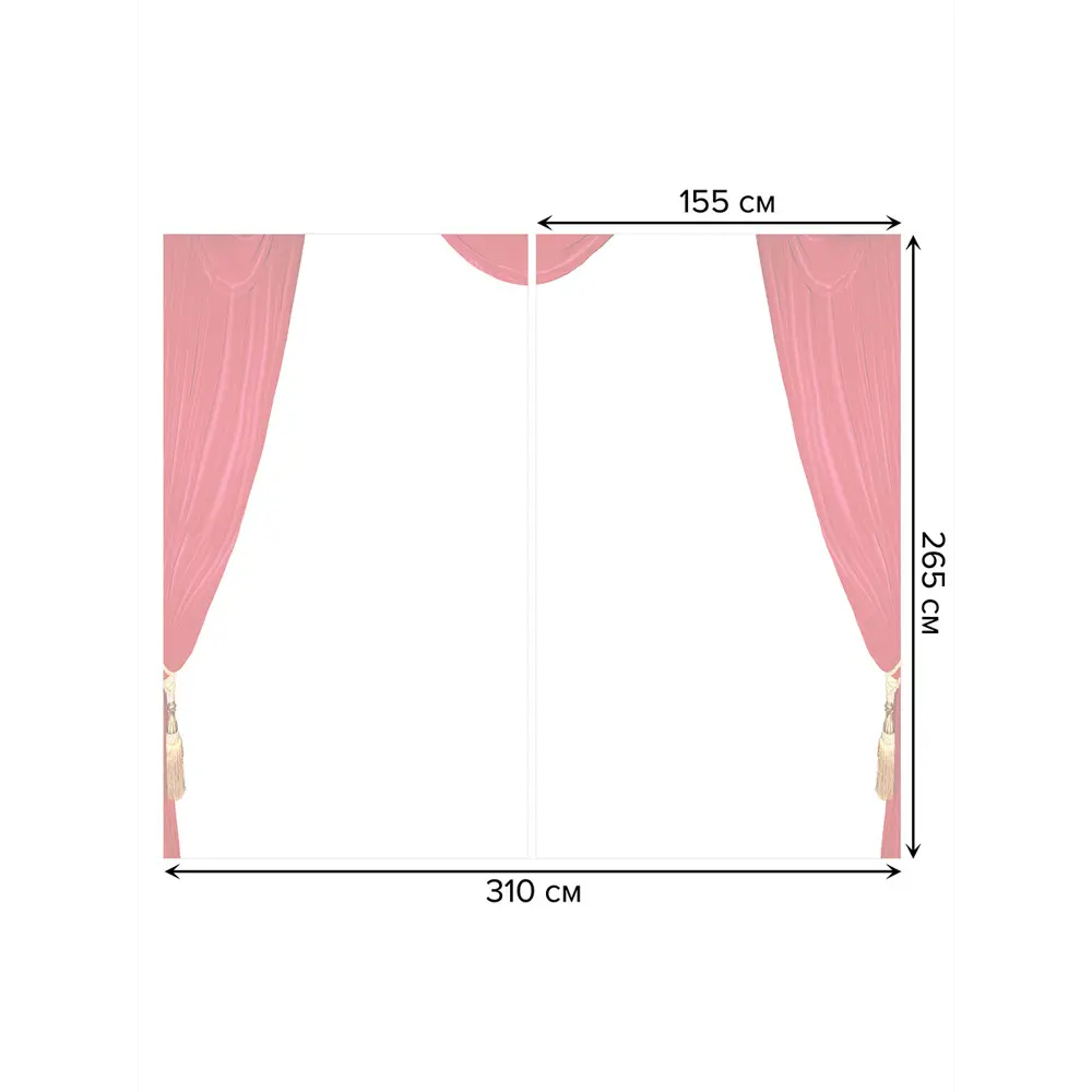 Фото 3 Тюль Joyarty на шторной ленте Красные шторы 310x265 см цвет красный Фото 3 Тюль Joyarty на шторной ленте Красные шторы 310x265 см цвет красный