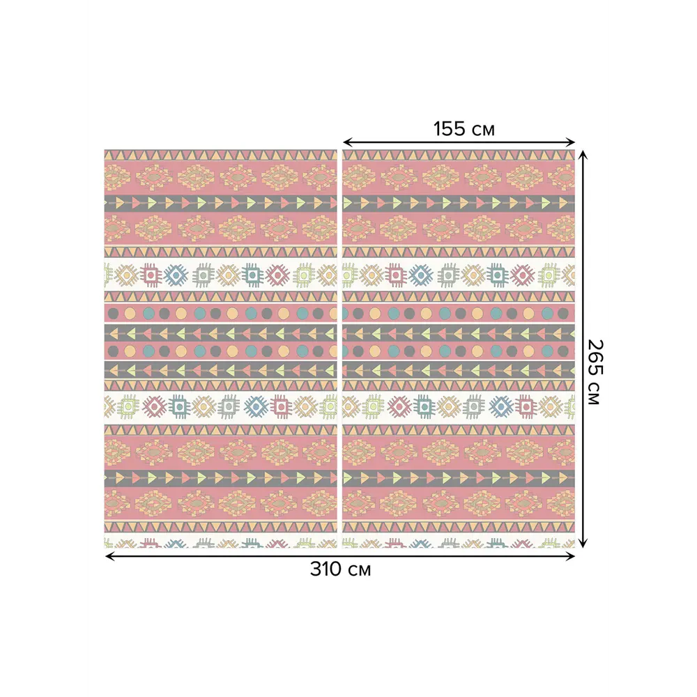 Фото 3 Тюль Joyarty на шторной ленте Воображаемая история 310x265 см рисунок вензель цвет коричневый