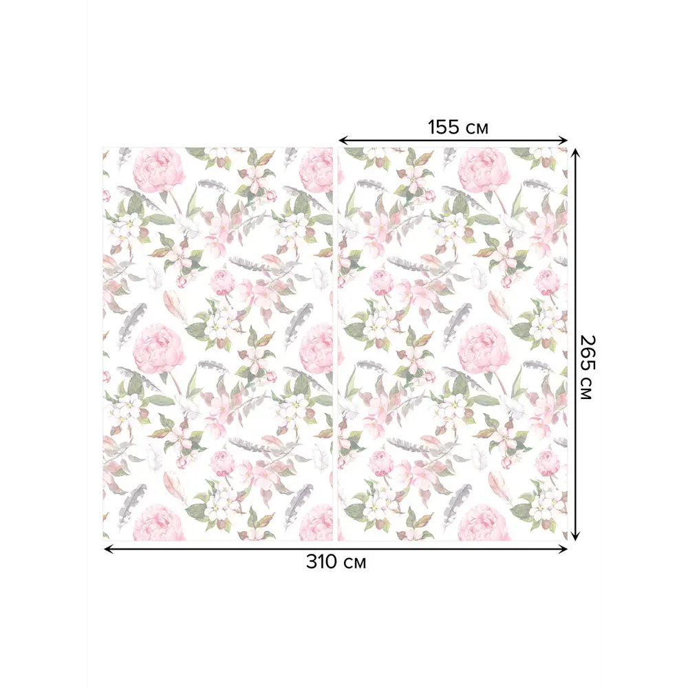 Фото 3 Тюль на шторной ленте Joyarty Цветы на ветке 310x265 см цвет светло-розовый Фото 3 Тюль на шторной ленте Joyarty Цветы на ветке 310x265 см цвет светло-розовый
