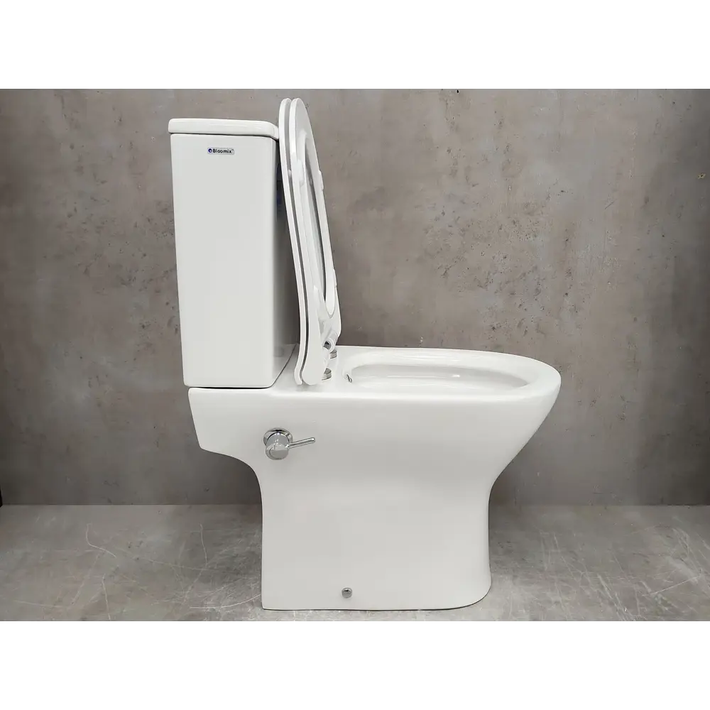 Фото 4 Унитаз-компакт Bloomix Bravo 14803SB/UF1 безободковый с функцией биде и смесителем