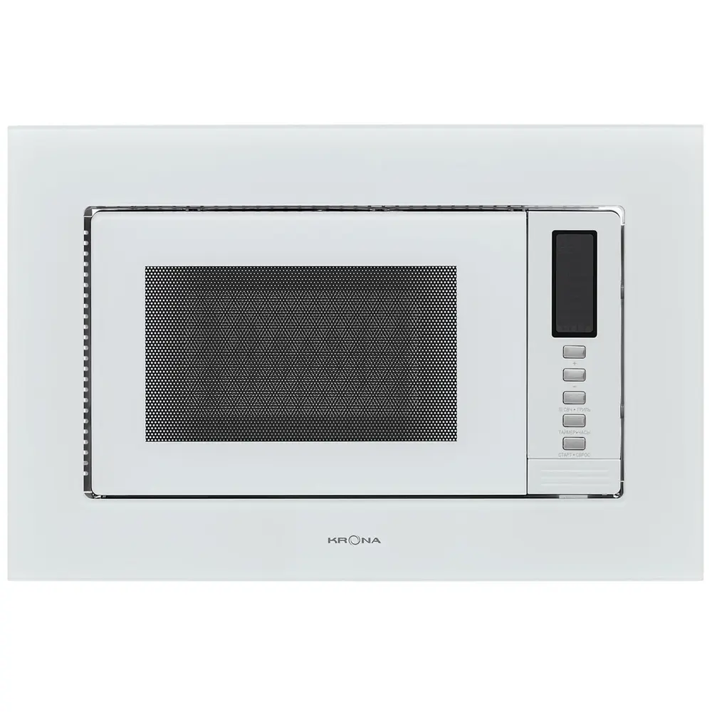 Фото Встраиваемая микроволновая печь Krona Raum 60 Wh Dots 20 л 59.6x39x31.9 см цвет белый