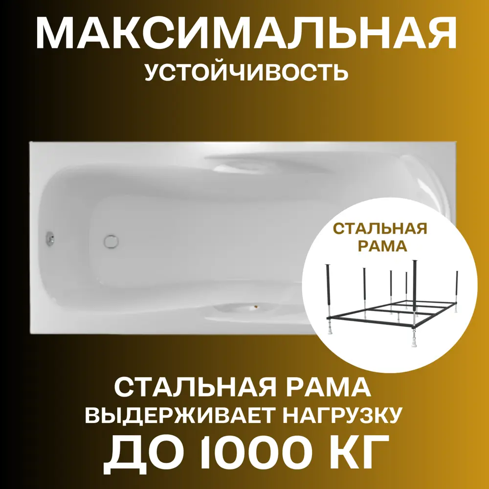 Фото 2 Прямоугольная ванна 1marka CALYPSO 01каи1775кс2+_nvsb акрил 170x75см Фото 2 Прямоугольная ванна 1marka CALYPSO 01каи1775кс2+_nvsb акрил 170x75см
