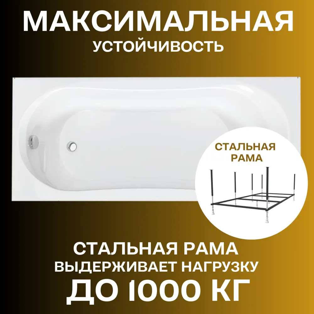 Фото 9 Прямоугольная ванна 1marka LIBRA 01ли1770кс2+_nvsb акрил 170x70см Фото 9 Прямоугольная ванна 1marka LIBRA 01ли1770кс2+_nvsb акрил 170x70см