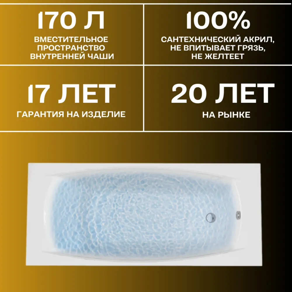 Фото 6 Прямоугольная ванна 1marka PRAGMATIKA 01пр17375кп_nvsb акрил 173x75см Фото 6 Прямоугольная ванна 1marka PRAGMATIKA 01пр17375кп_nvsb акрил 173x75см